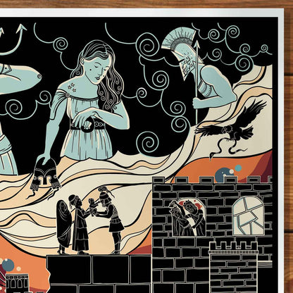 The Iliad, Three Part Print Set