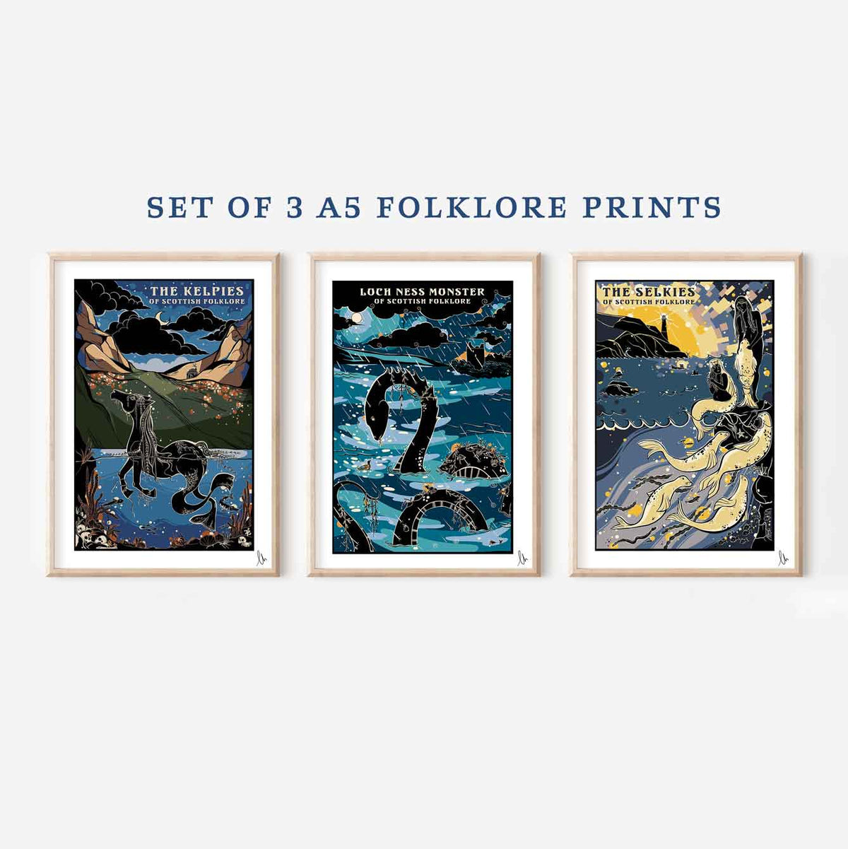 A5 Folklore 3 Print Bundle Set