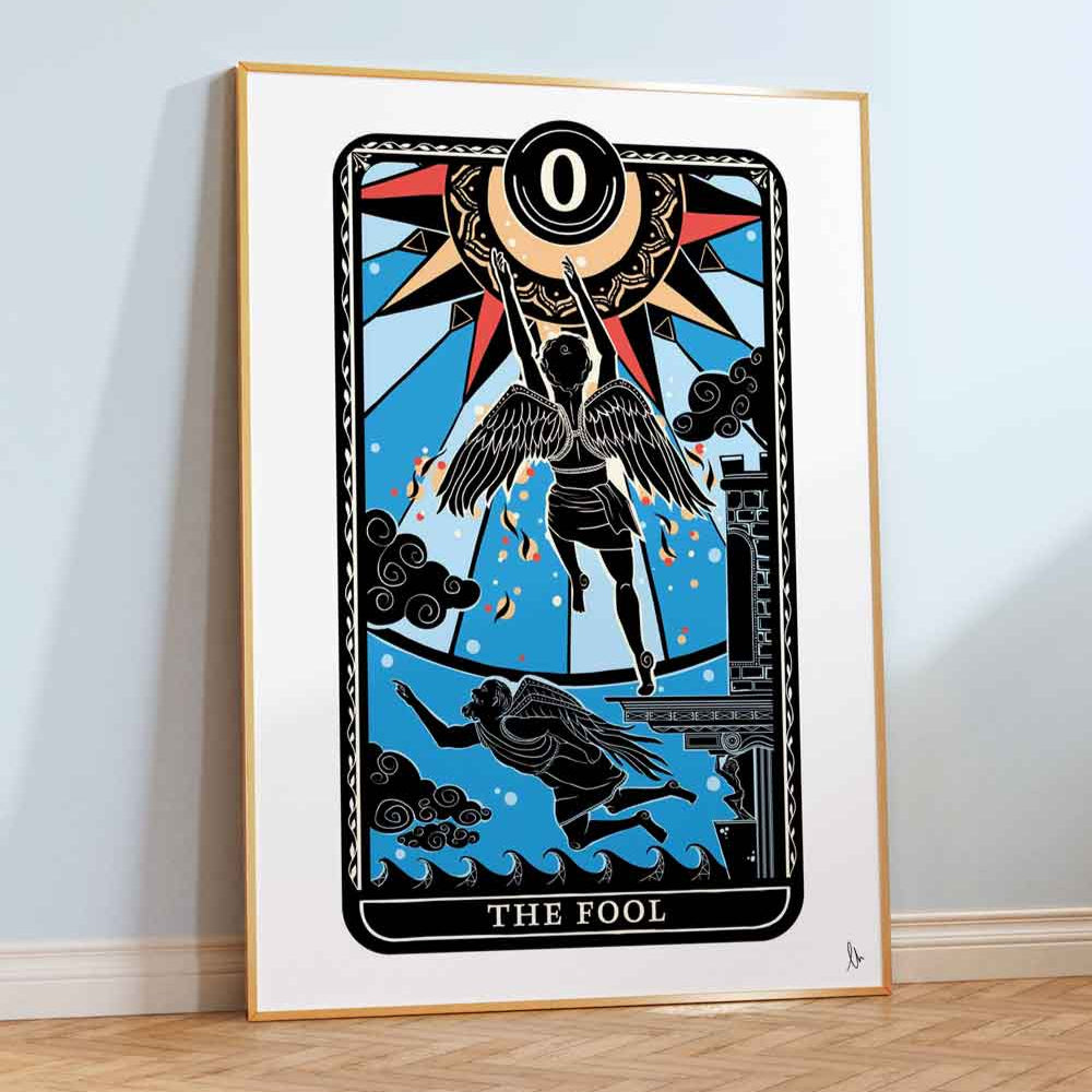 The Fool Icarus Tarot Card Print
