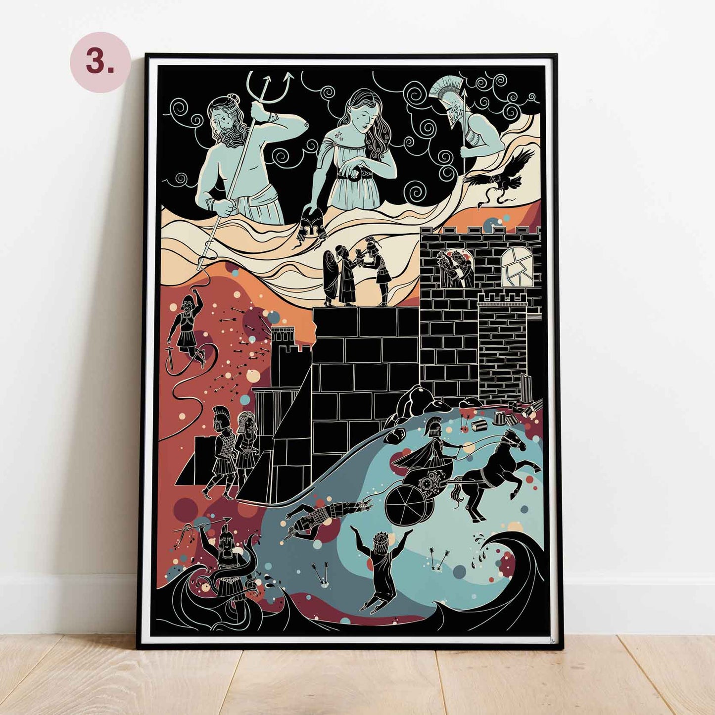 The Iliad, Three Part Print Set