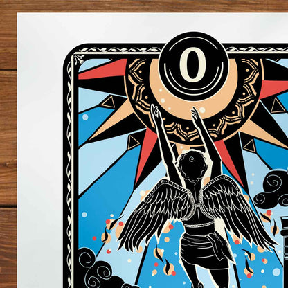 The Fool Icarus Tarot Card Print