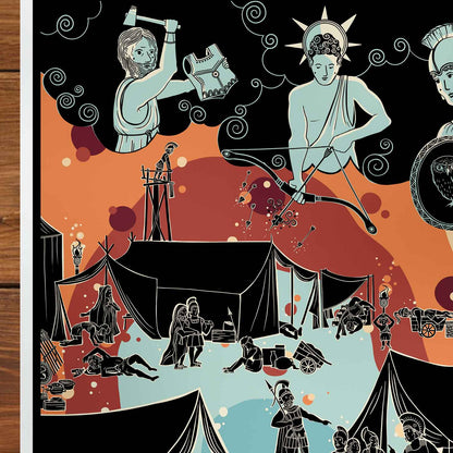 The Iliad, Three Part Print Set