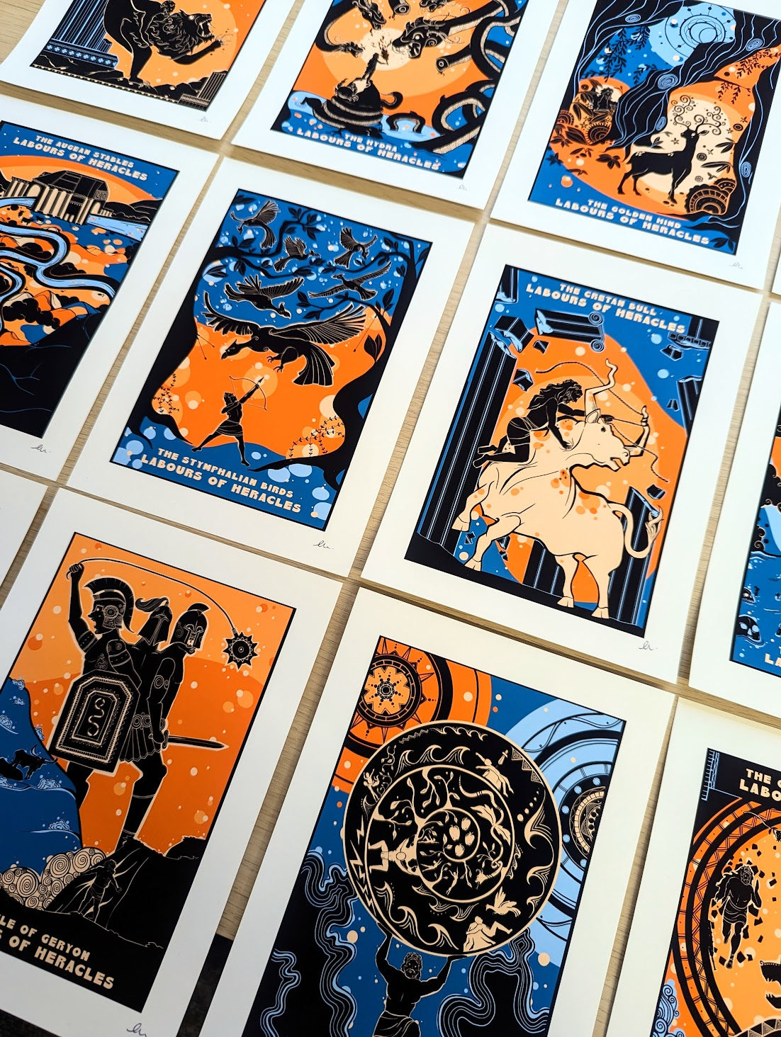 The Labours of Heracles, 12 Print Bundle Set