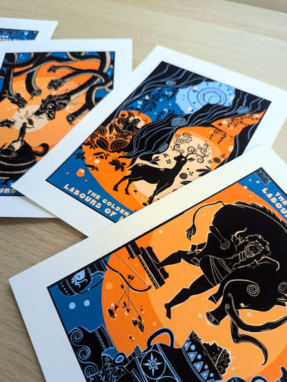 The Labours of Heracles, 12 Print Bundle Set