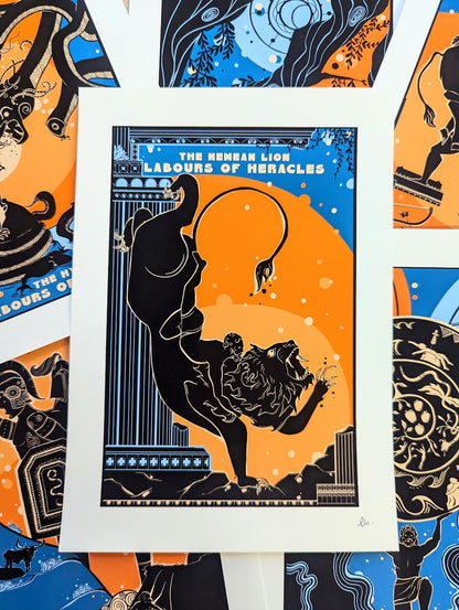 The Labours of Heracles, 12 Print Bundle Set
